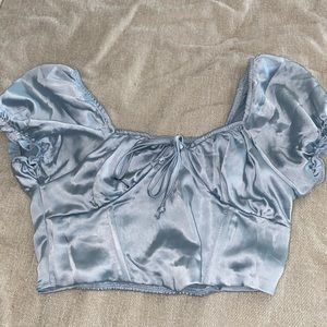 LA Hearts Blue Babydoll Top - Size S, NEVER WORN!